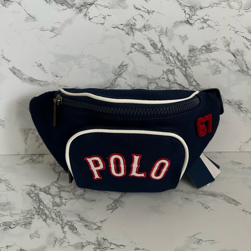 Polo Ralph Lauren Racing Sport Patched 67 Logo Crossbody Bag Bleecker PWing